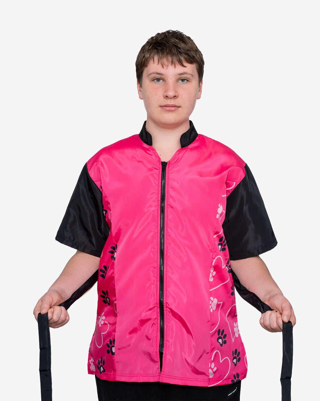 The Barker Grooming Jacket in Hot Pink
