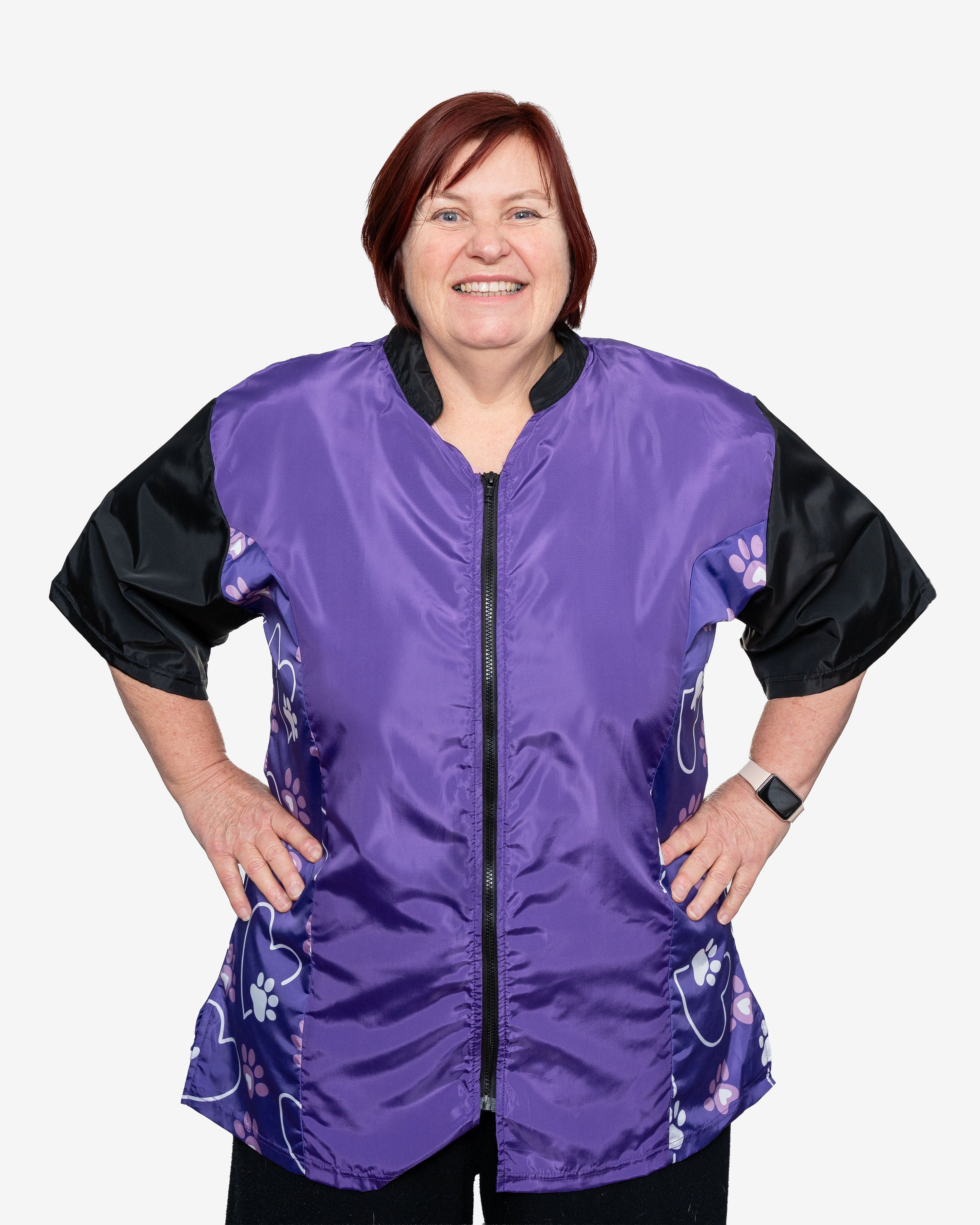 The Barker Grooming Jacket in Royal Purple